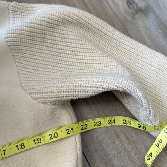 Sandro Barey Coat Cardigan zip up cream size small - Picture 6 of 7